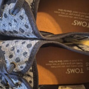 TOMS Women's Navy Polka Dot Sneakers